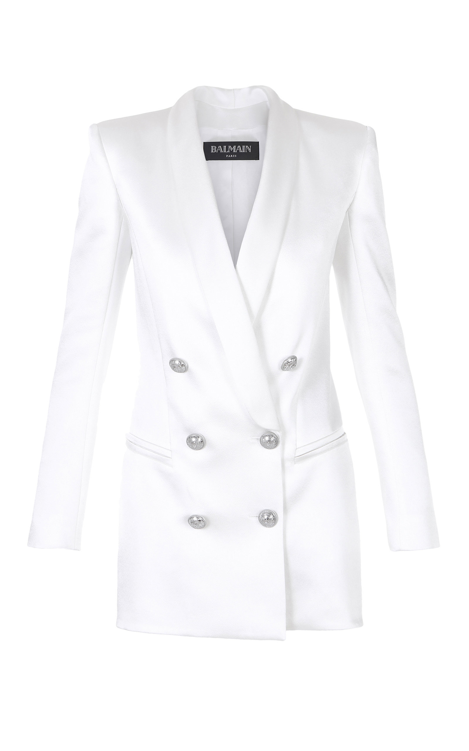 balmain hvit blazer kjole on sale 9bedd 658b7