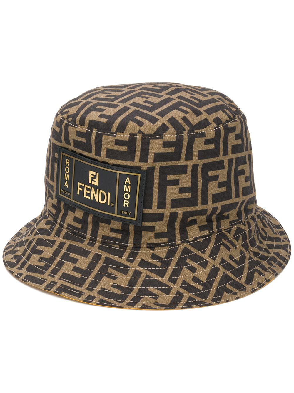 Fendi Ff Print Bucket Hat - Neutrals | ModeSens