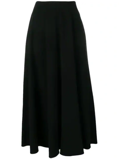 The Row Full Drape Skirt In Black