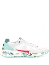 White Premiata Mase Sneakers In Grey