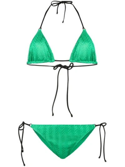 Missoni Zig Zag Bikini In Green