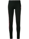 Ea7 Emporio Armani Leggings Mit Logo-print - Schwarz In Black