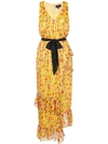 Saloni Rosalind Dress In Yellow