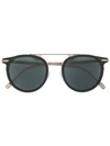 Tod's Round Tinted Sunglasses In Black