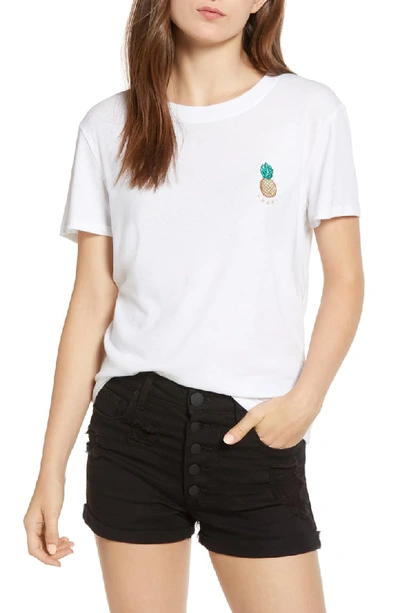Sub_urban Riot Pineapple Embellished Slouched Tee In White