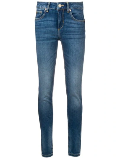 Liu •jo Faded Slim Jeans In Blue