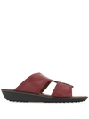 Tod's Logo Open-toe Sandals In Red