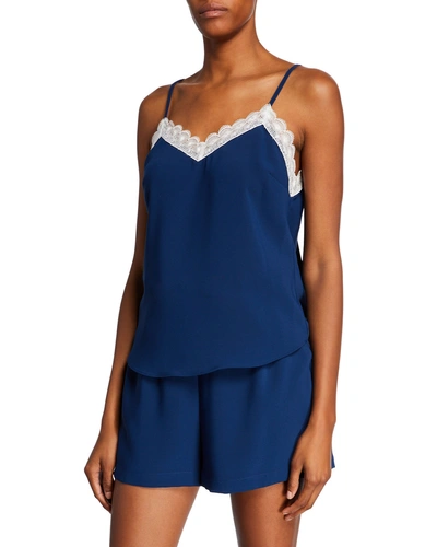 Amanda Uprichard Trista Lace-trim Camisole In Emerson