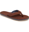 Hari Mari Men's Pier Leather Thong Sandals In Brown Leather