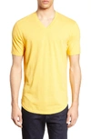 Goodlife Scallop Triblend V-neck T-shirt In Marigold