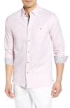 Ted Baker Rabbit Slim Fit Shirt In Pink