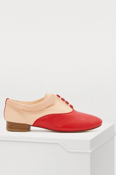Repetto Zizi Oxford Shoes By Sia In Rouge/peau