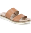 Sam Edelman Women's Asha Studded Leather Slide Sandals In Natural Buff Leather