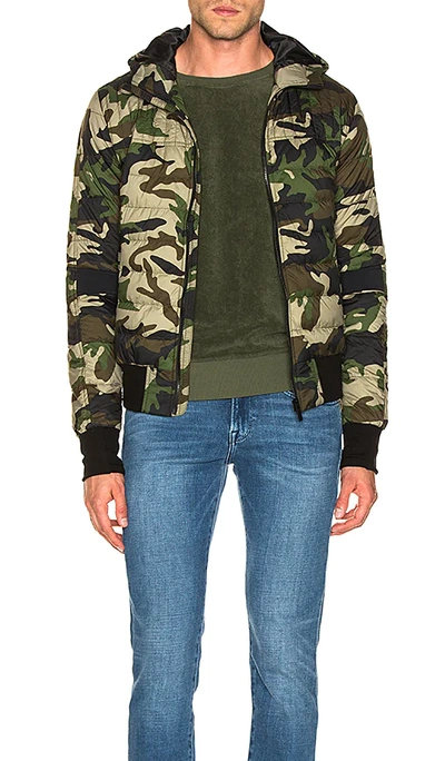 Canada Goose Cabri Camouflage Print Hooded Down Jacket