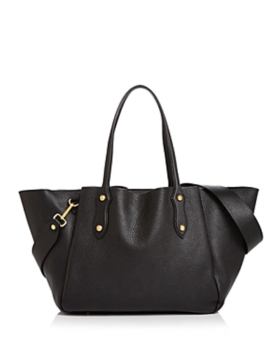 Annabel Ingall Francesca Leather Tote In Black/gold