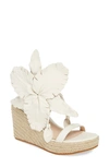 Cecelia New York Lily Platform Wedge Sandal In Alabaster