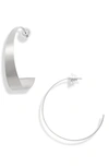 Dean Davidson Bossa Hoop Earrings In Silver