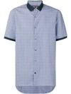 Michael Michael Kors Gingham Print Shirt In Blue