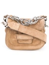 Pierre Hardy Mini Shoulder Bag In Sand Silver