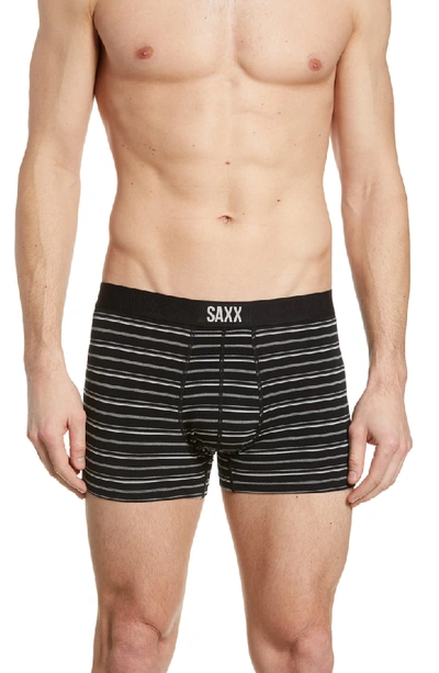 Saxx Vibe Stretch Trunks In Black Coast Stripe