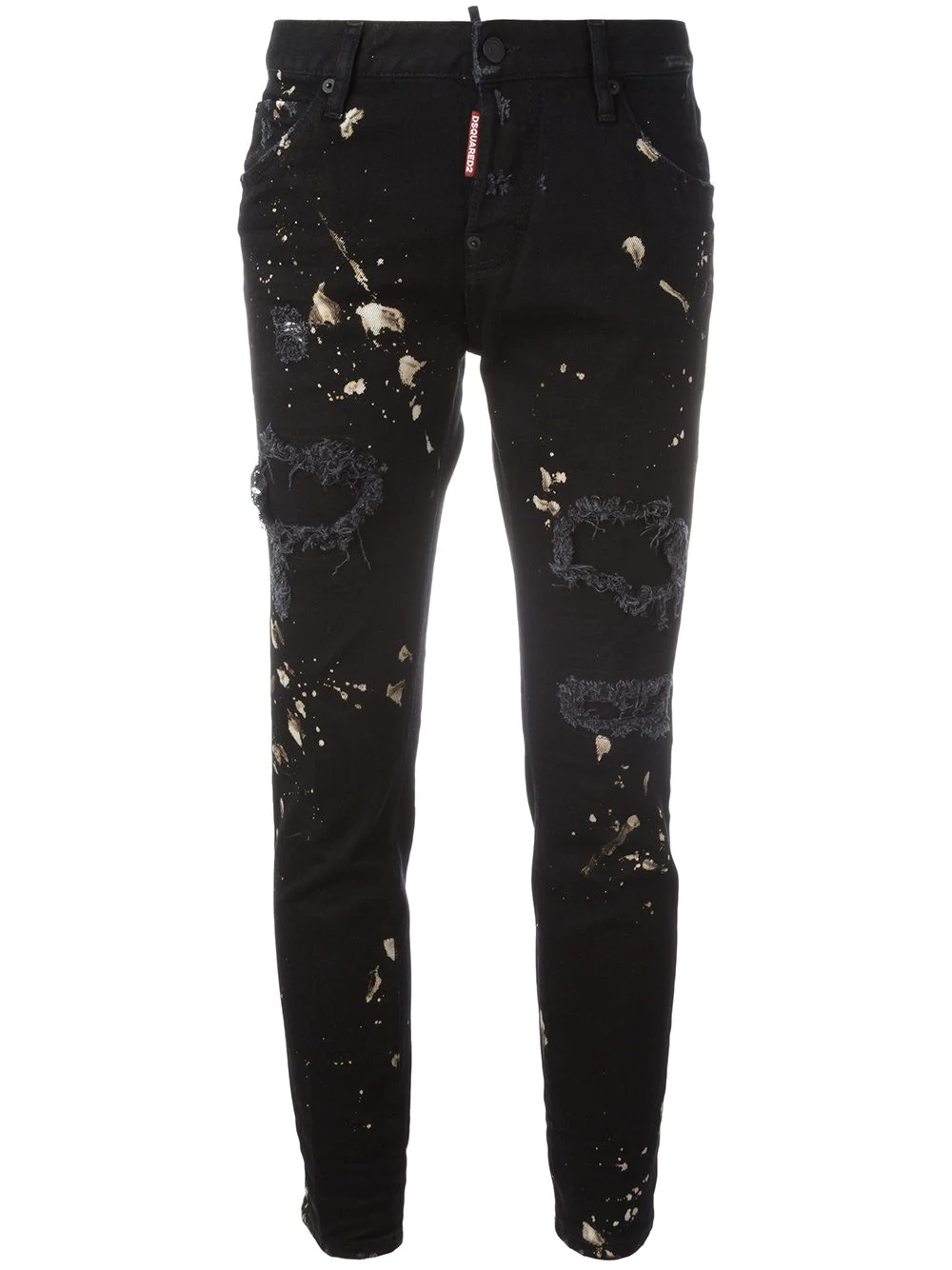 dsquared jeans black paint