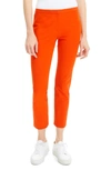 Theory Classic Stretch Cotton Skinny Pants In Fire