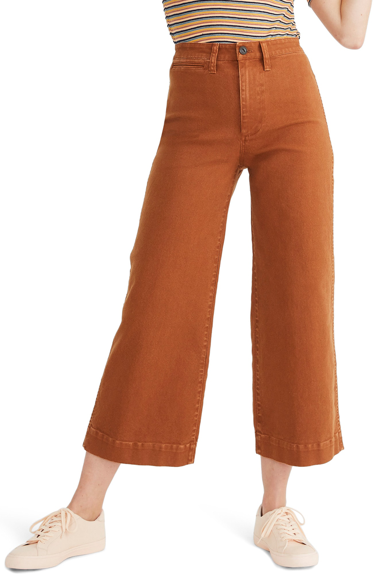 madewell high waist crop wide leg pants