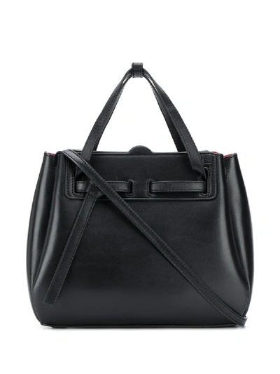 Loewe Lazo Mini Leather Bag  In Black