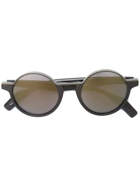 Yohji Yamamoto Round Framed Sunglasses - Black | ModeSens