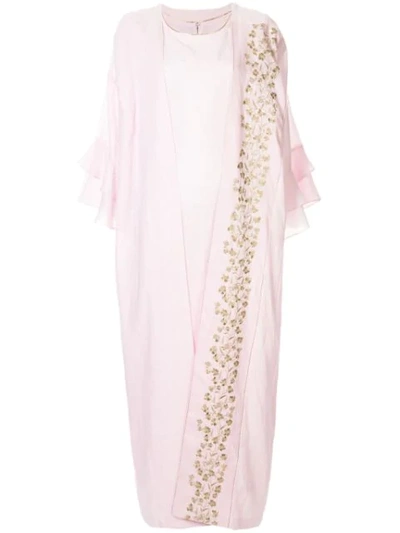 Bambah Isabella Maxi Kaftan Dress In Pink