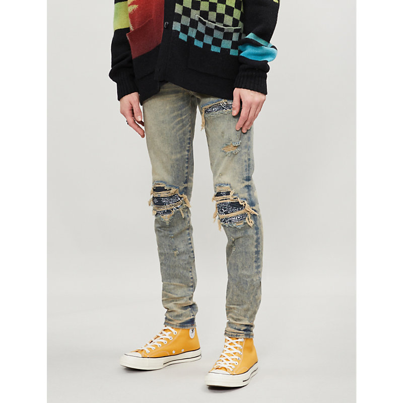 mike amiri ripped jeans