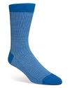 Cole Haan Micro-patterned Socks In Nautical Blue