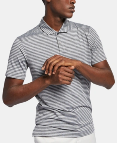 Nike Men's Tiger Woods Dri-fit Striped Golf Polo In Black
