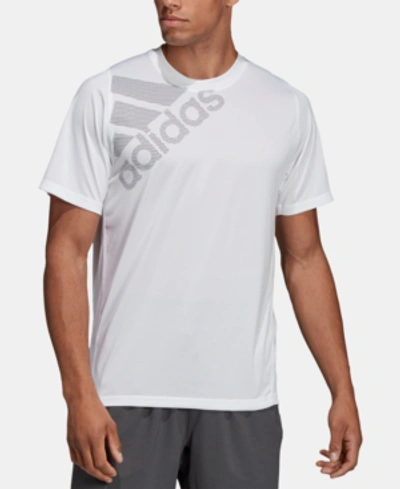 Adidas Originals Adidas Men's Freelift Badge Of Sport Graphic T-shirt In White