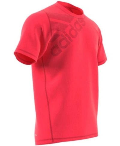 Adidas Originals Adidas Men's Freelift Climalite T-shirt In Shock Red