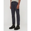 Allsaints Park Slim-fit Stretch-cotton Chinos In Iron Blue