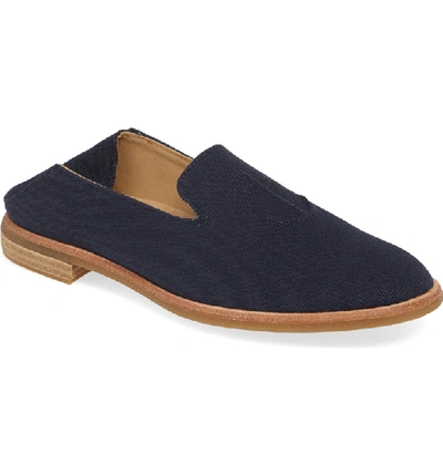 Sperry Seaport Levy Flat In Navy Canvas