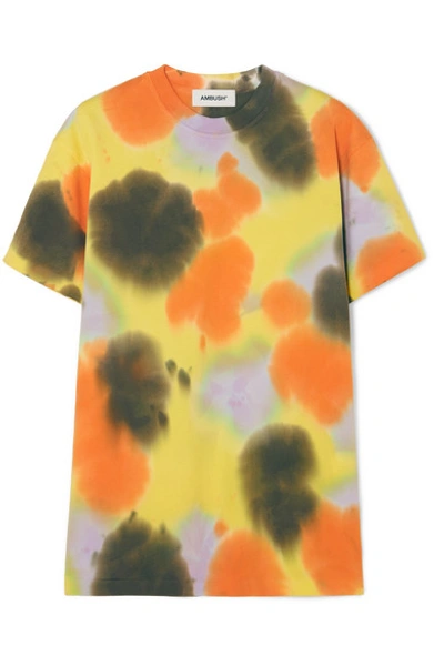 Ambush Tie-dyed Cotton-jersey T-shirt In Multicolour