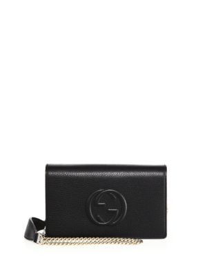 gucci soho leather mini chain bag