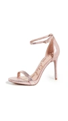 Sam Edelman Women's Ariella High-heel Ankle Strap Sandals In Blush Gold