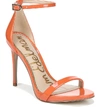 Sam Edelman Women's Ariella High-heel Ankle Strap Sandals In Tangelo Leather