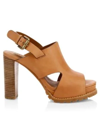 See By Chloé See By Chloe Women's Slingback Platform High-heel Sandals In Reust/cooper