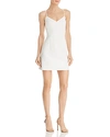 French Connection Whisper V-neck Mini Dress In White