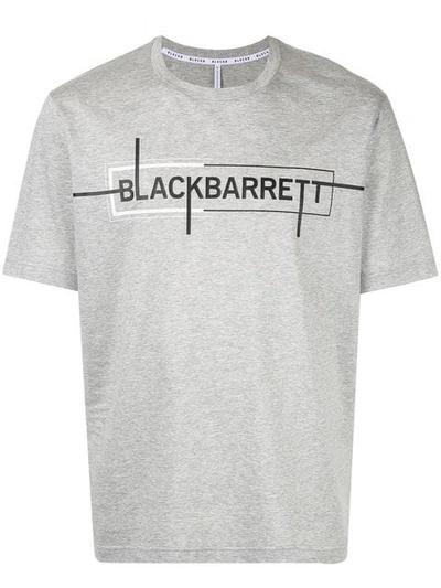 Blackbarrett Logo Print T In Grey