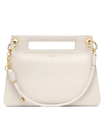 Givenchy Medium Whip Leather Top Handle Bag - White In Beige