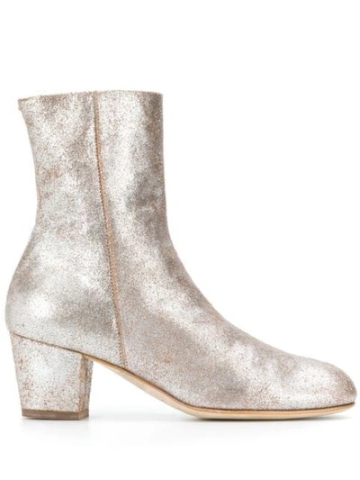 Measponte Merope Ankle Boots In Silver