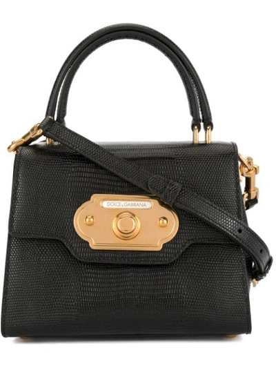 Dolce & Gabbana Mini Welcome Bag In Black
