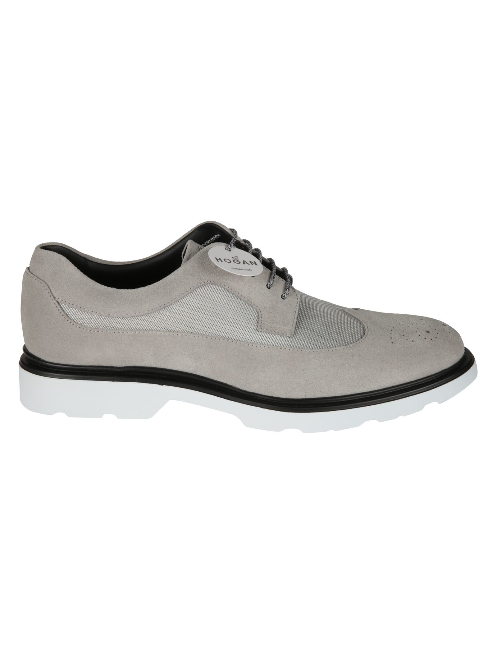 Hogan H436 Derby Shoes In Pearl Light Grey ModeSens