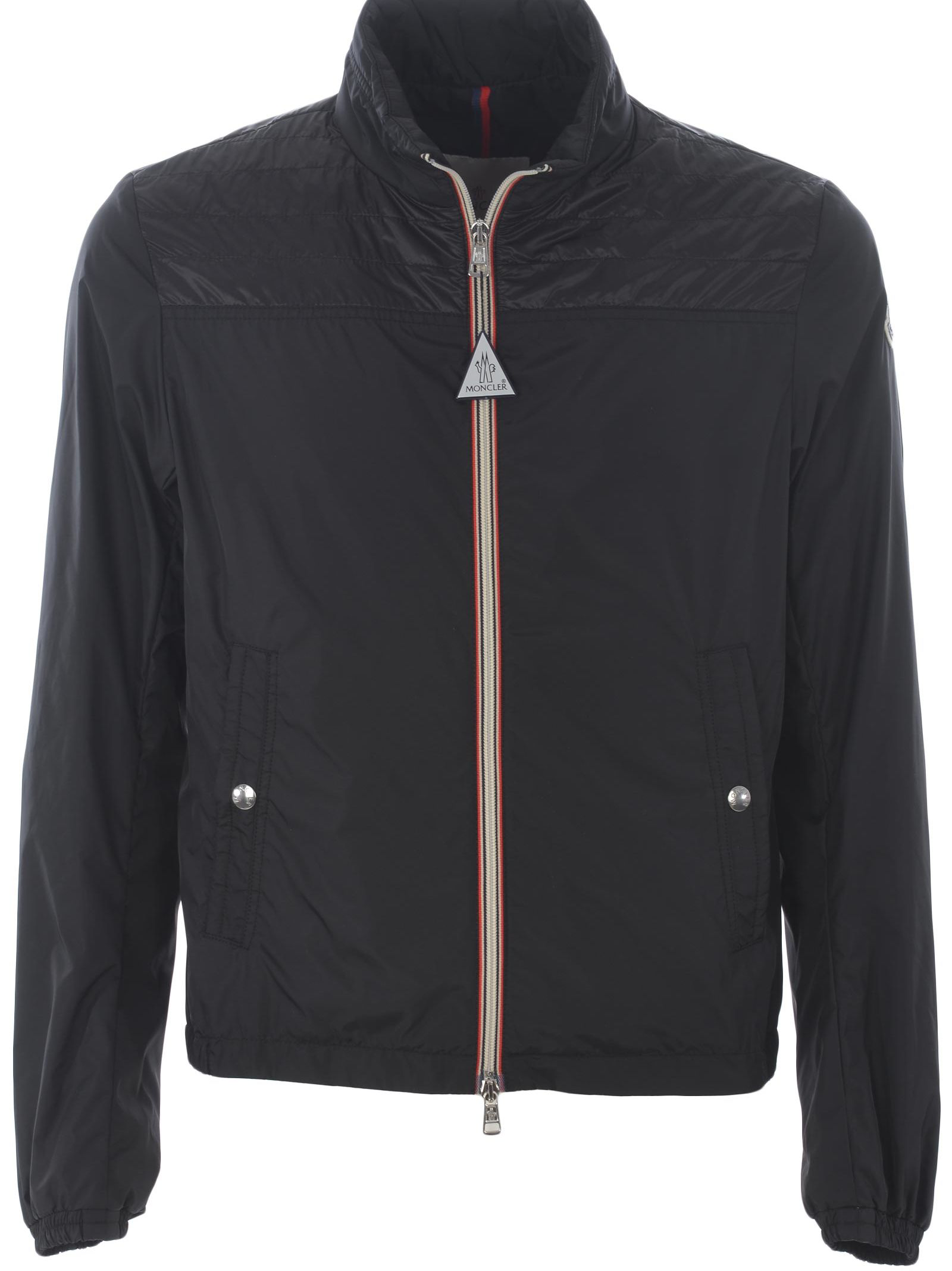 Moncler Zipped-up Jacket In Nero | ModeSens