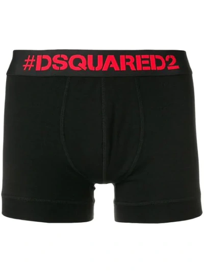 Dsquared2 Logo Boxer Briefs In Black